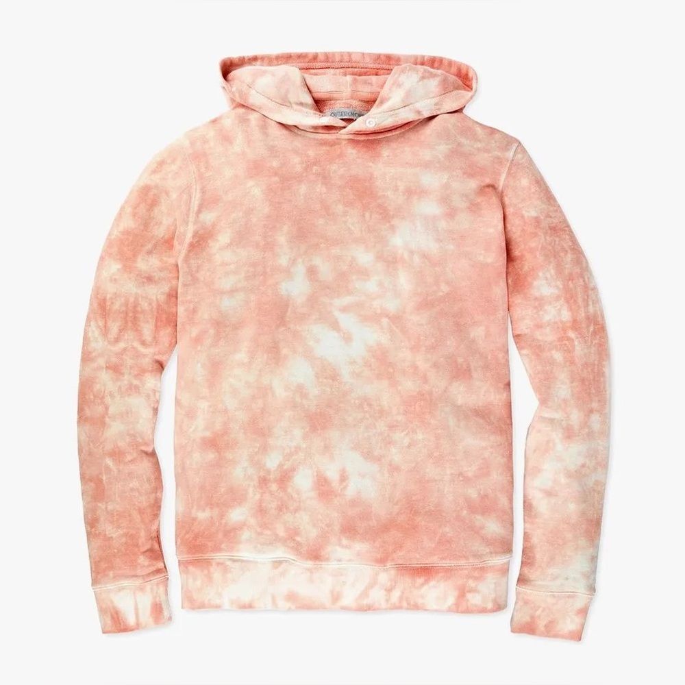 NWOT Outerknown Petal Sur Tie-Dye Snap Hemp/ Organic Cotton Hoodie Size Medium